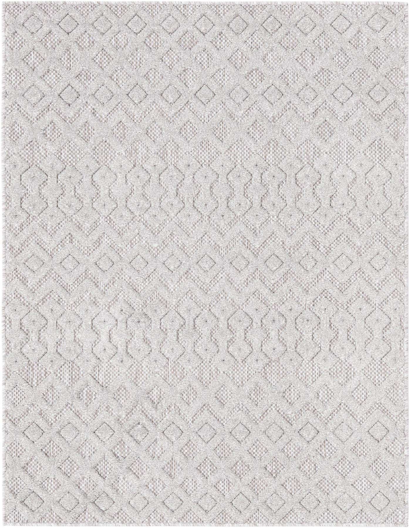 4' x 6' Easy-Clean Trellis Textured Indoor / Outdoor Rug