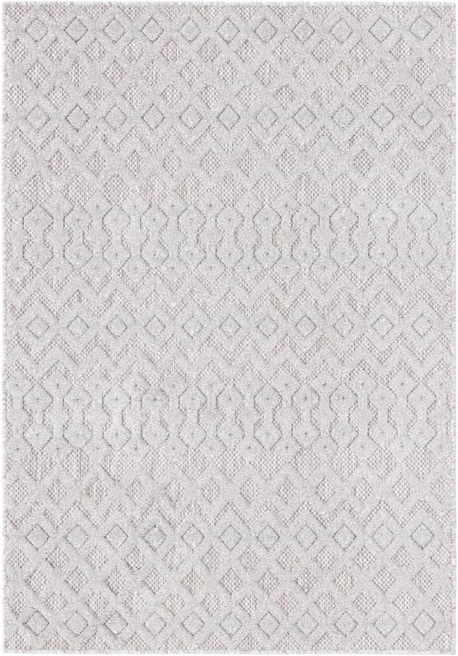 Detail image of 4' x 6' Easy-Clean Trellis Textured Indoor / Outdoor Rug