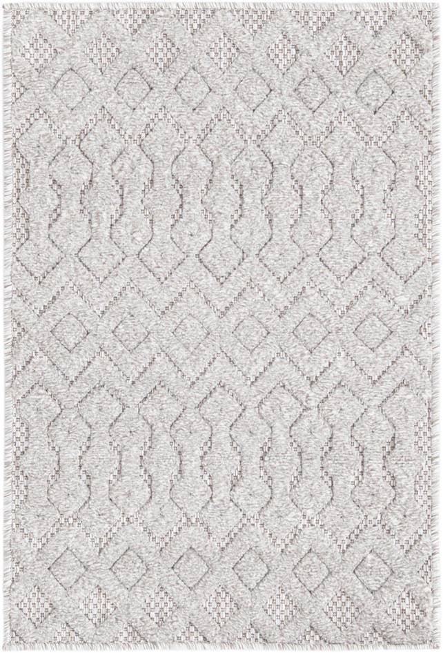 Detail image of 2' x 3' Easy-Clean Trellis Textured Indoor / Outdoor Rug