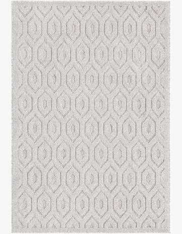 4' x 6' Easy-Clean Trellis Textured Indoor / Outdoor Rug
