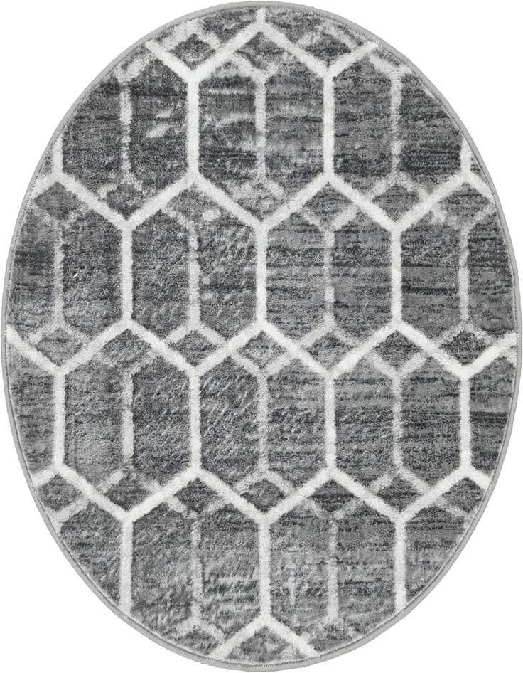 Detail image of 3' 3 x 3' 3 Lattice Trellis Round Rug