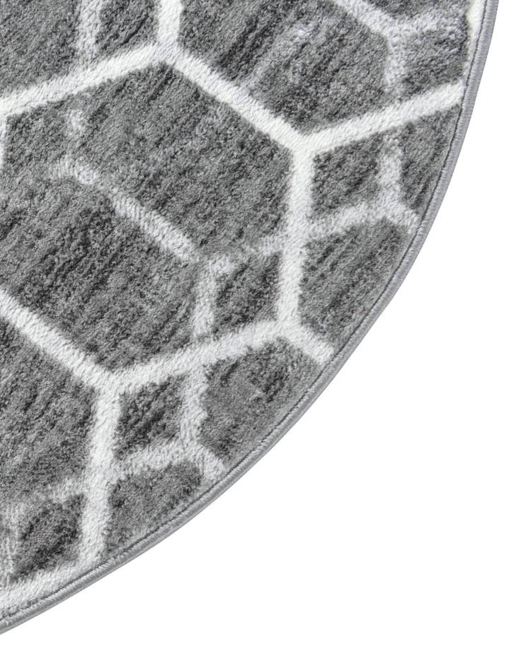 Detail image of 3' 3 x 3' 3 Lattice Trellis Round Rug