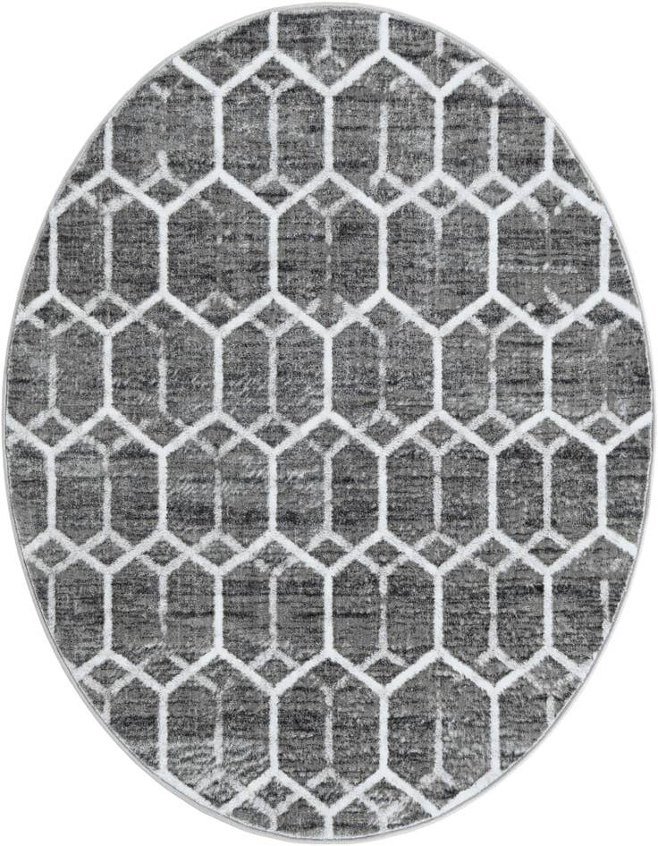 Detail image of 5' x 5' Lattice Trellis Round Rug