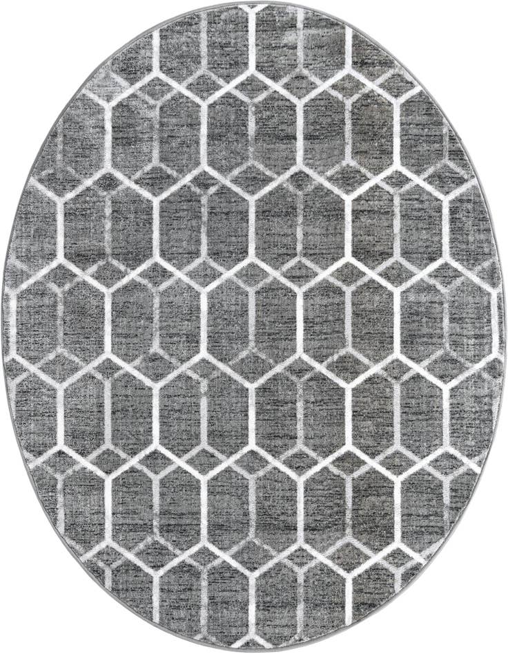 Detail image of 7' x 7' Lattice Trellis Round Rug