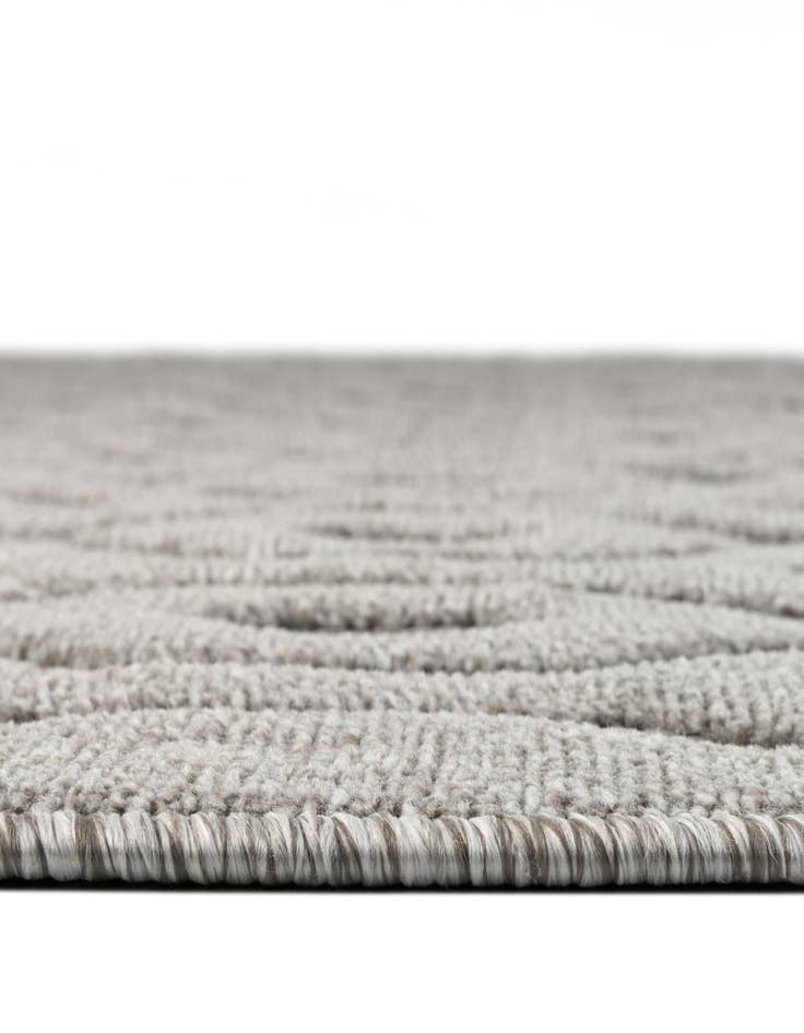 Detail image of 3' x 3' Easy-Clean Trellis Textured Indoor / Outdoor Round Rug