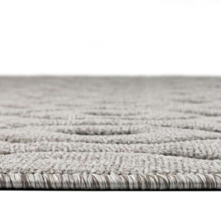 4' x 4' Easy-Clean Trellis Textured Indoor / Outdoor Round Rug