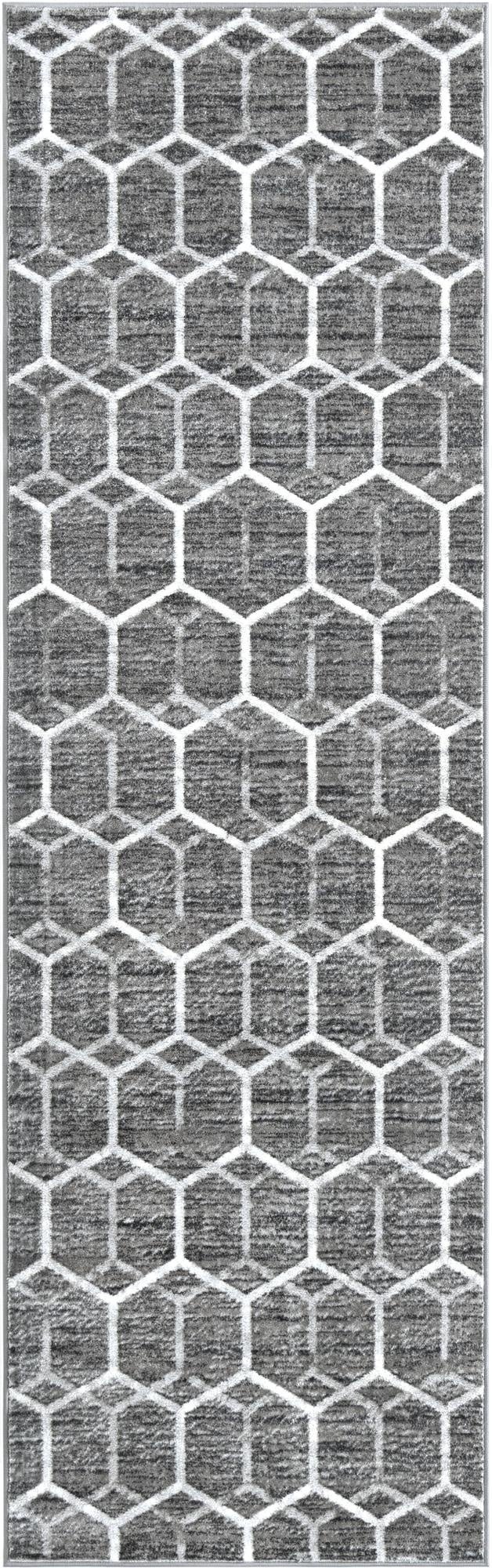 Primary image 3' x 10' Lattice Trellis Runner Rug
