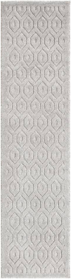 Detail image of 2' x 8' Easy-Clean Trellis Textured Indoor / Outdoor Runner Rug
