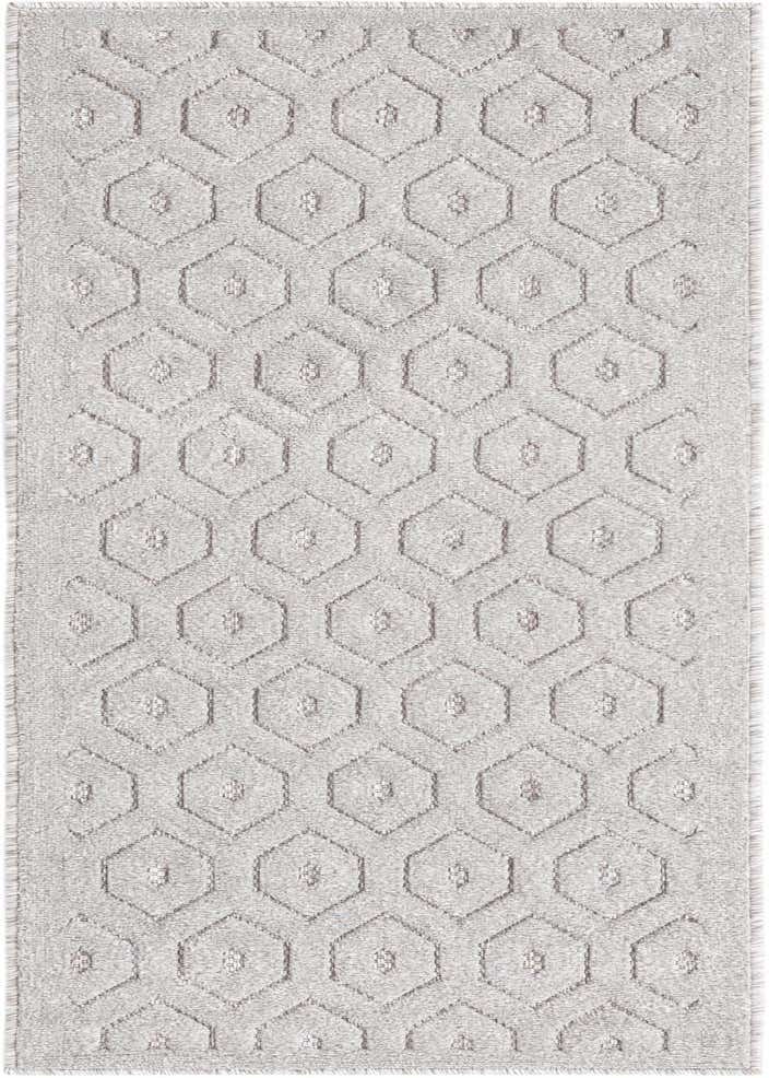 2' x 6' Easy-Clean Trellis Textured Indoor / Outdoor Runner Rug