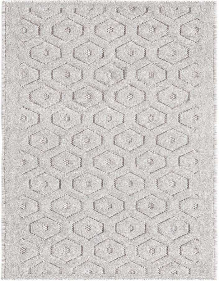 2' x 6' Easy-Clean Trellis Textured Indoor / Outdoor Runner Rug