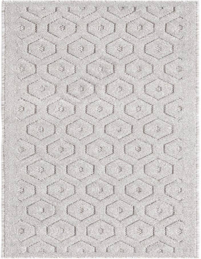 Detail image of 2' x 6' Easy-Clean Trellis Textured Indoor / Outdoor Runner Rug