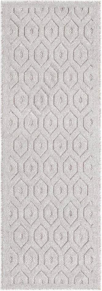 Detail image of 2' x 6' Easy-Clean Trellis Textured Indoor / Outdoor Runner Rug