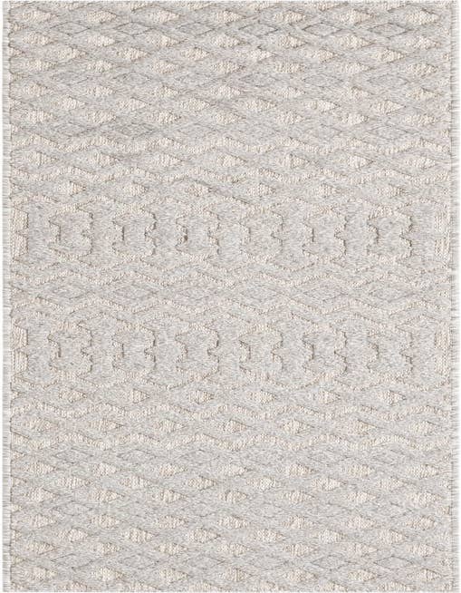 Detail image of 2' x 8' Easy-Clean Trellis Textured Indoor / Outdoor Runner Rug