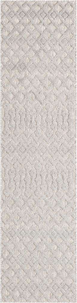2' x 8' Easy-Clean Trellis Textured Indoor / Outdoor Runner Rug