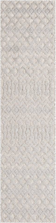 Detail image of 2' x 8' Easy-Clean Trellis Textured Indoor / Outdoor Runner Rug