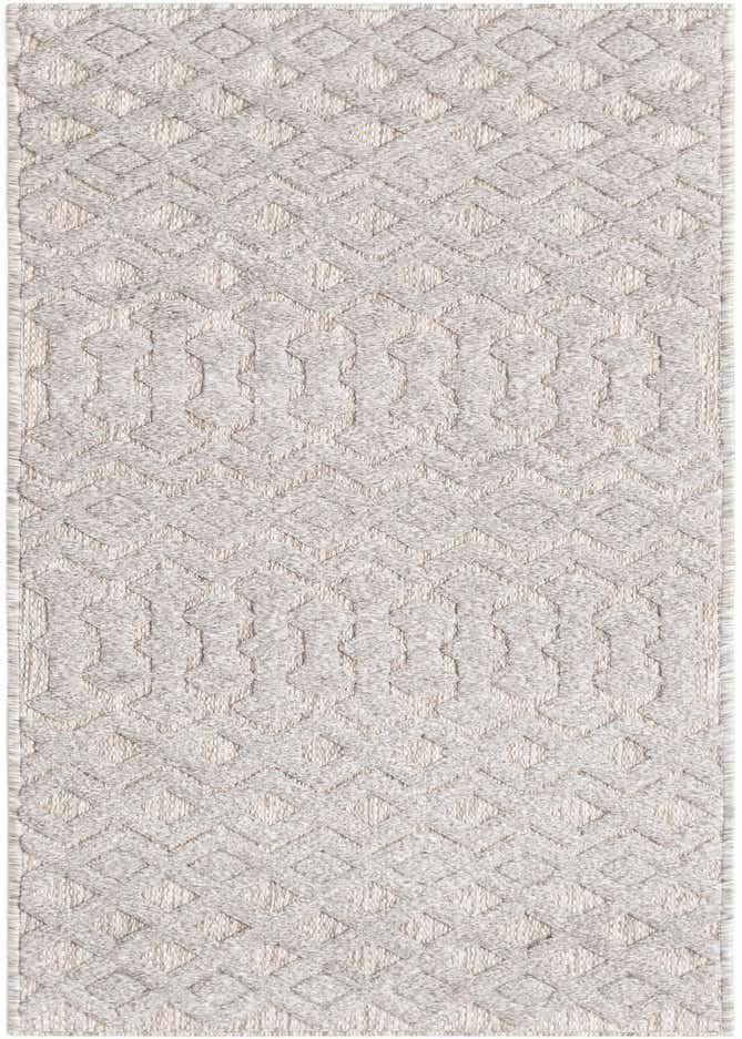 2' x 6' Easy-Clean Trellis Textured Indoor / Outdoor Runner Rug