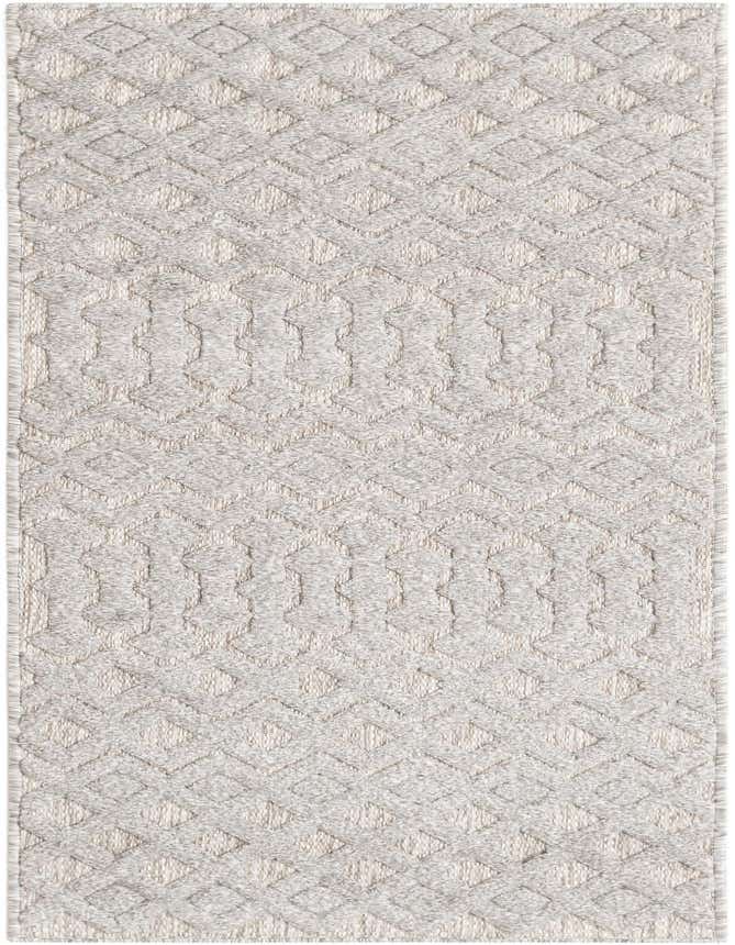 2' x 6' Easy-Clean Trellis Textured Indoor / Outdoor Runner Rug