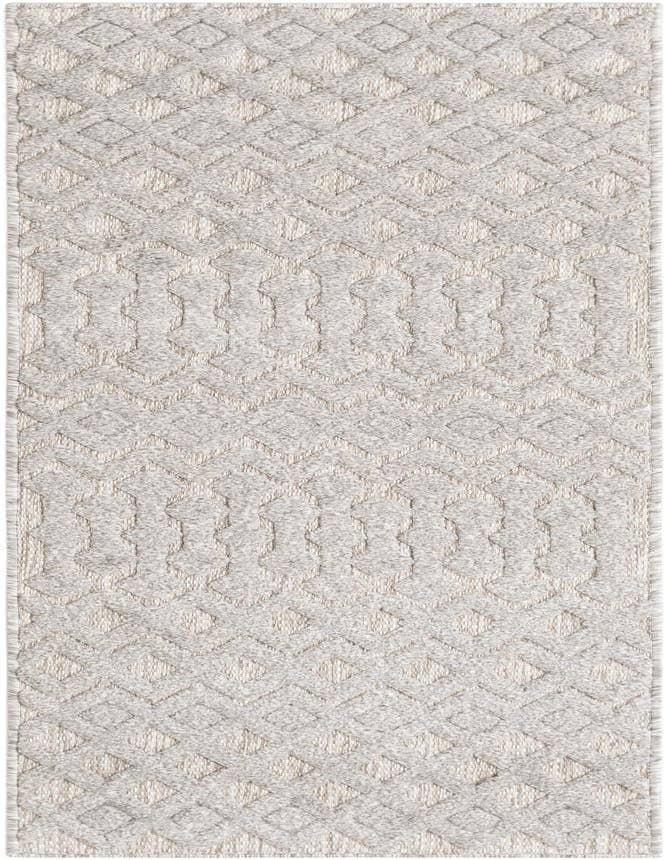 Detail image of 2' x 6' Easy-Clean Trellis Textured Indoor / Outdoor Runner Rug
