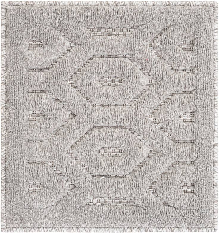 Detail image of 1' 4 x 1' 4 Easy-Clean Trellis Textured Indoor / Outdoor Sample Rug