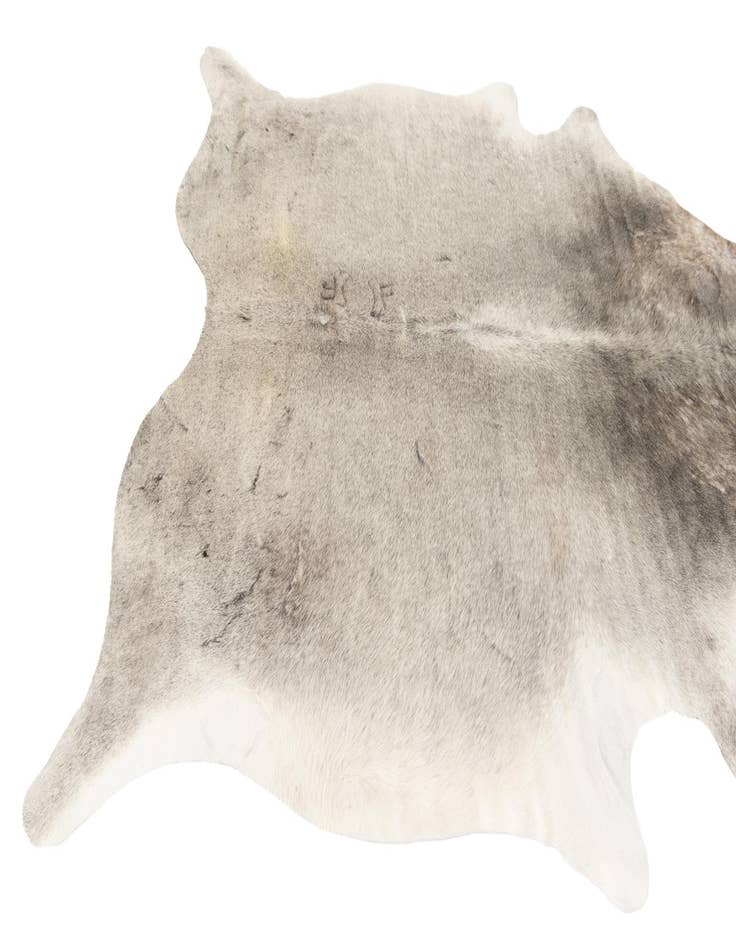Detail image of 5' 7 x 6' Cowhide Leather Square Rug