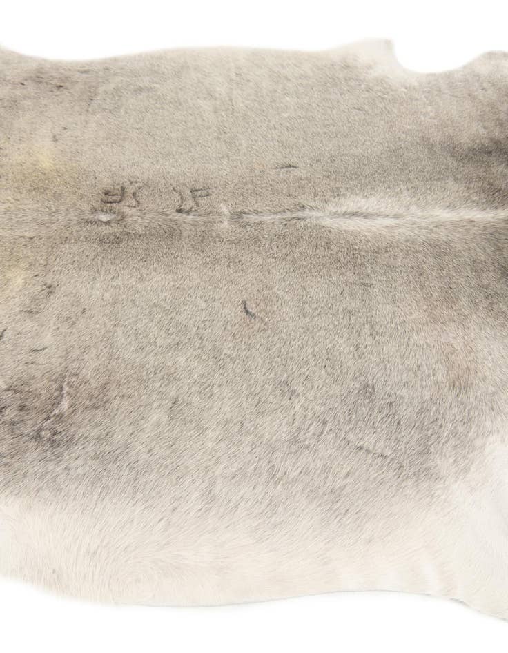 Detail image of 5' 7 x 6' Cowhide Leather Square Rug