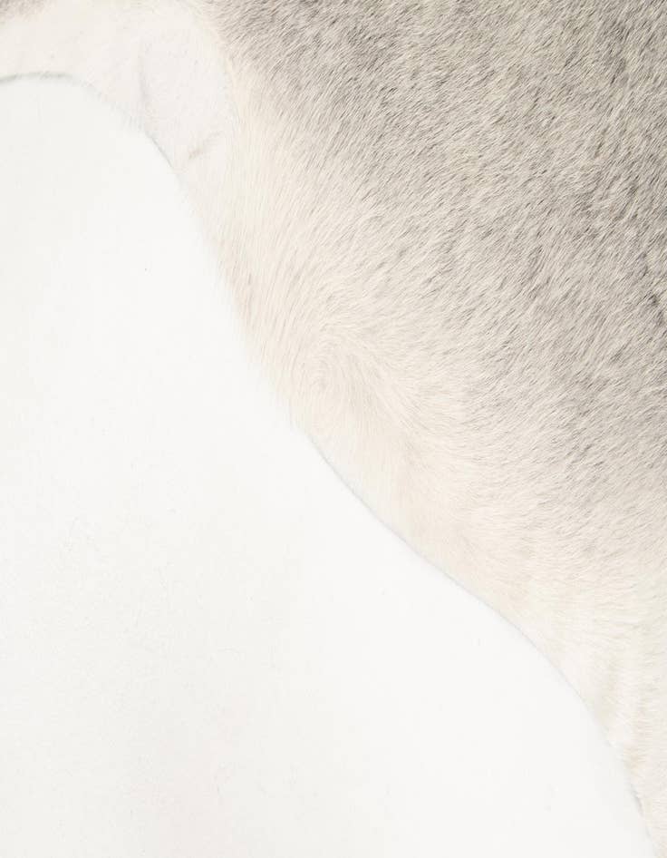 Detail image of 5' 7 x 6' Cowhide Leather Square Rug