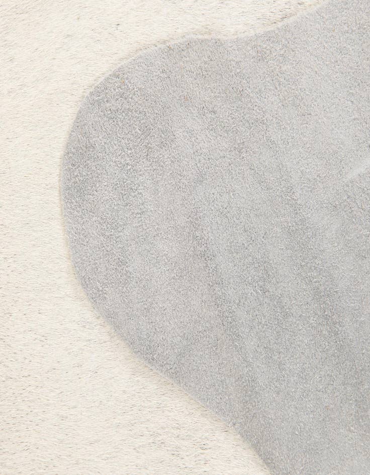 Detail image of 5' 4 x 5' 7 Cowhide Leather Square Rug