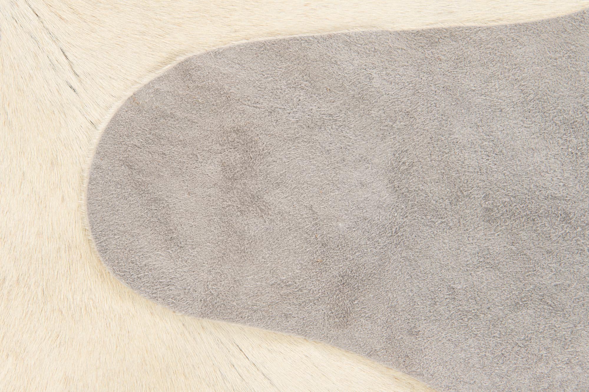 6' 4 x 6' 4 Cowhide Leather Square Rug