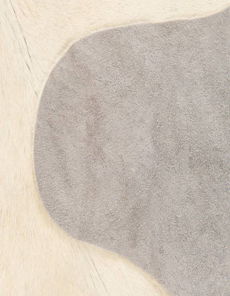 Detail image of 6' 4 x 6' 4 Cowhide Leather Square Rug