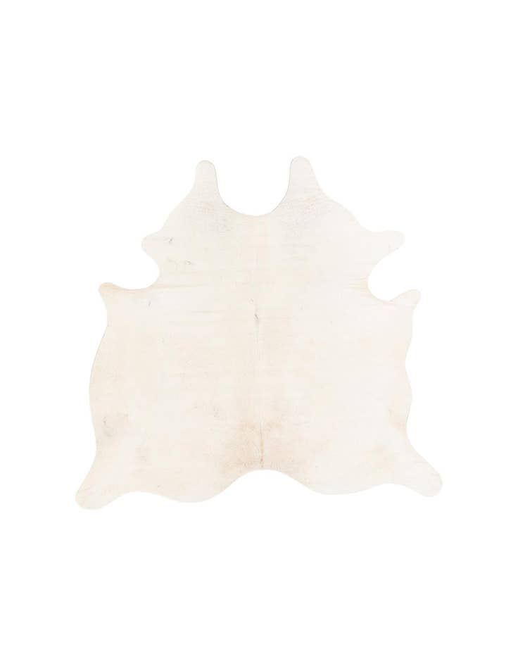 Detail image of 6' 4 x 6' 4 Cowhide Leather Square Rug