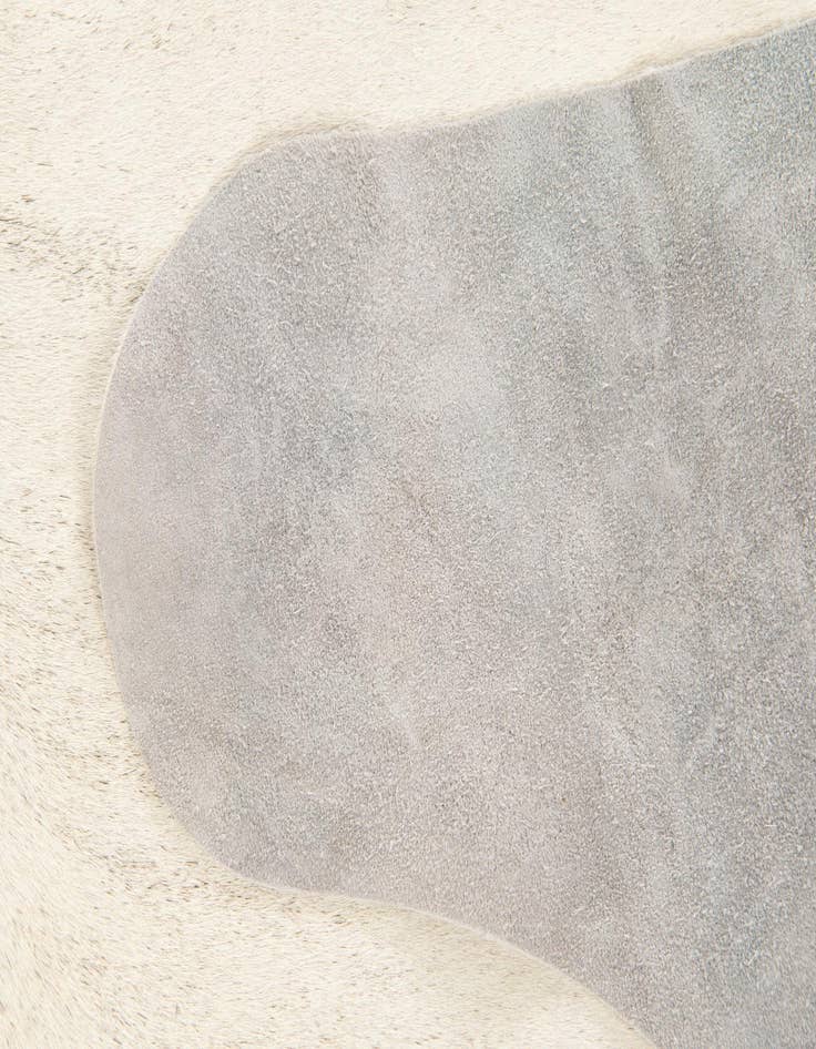 Detail image of 6' 7 x 6' 7 Cowhide Leather Square Rug