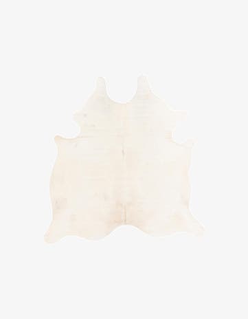 6' 4 x 6' 4 Cowhide Leather Square Rug