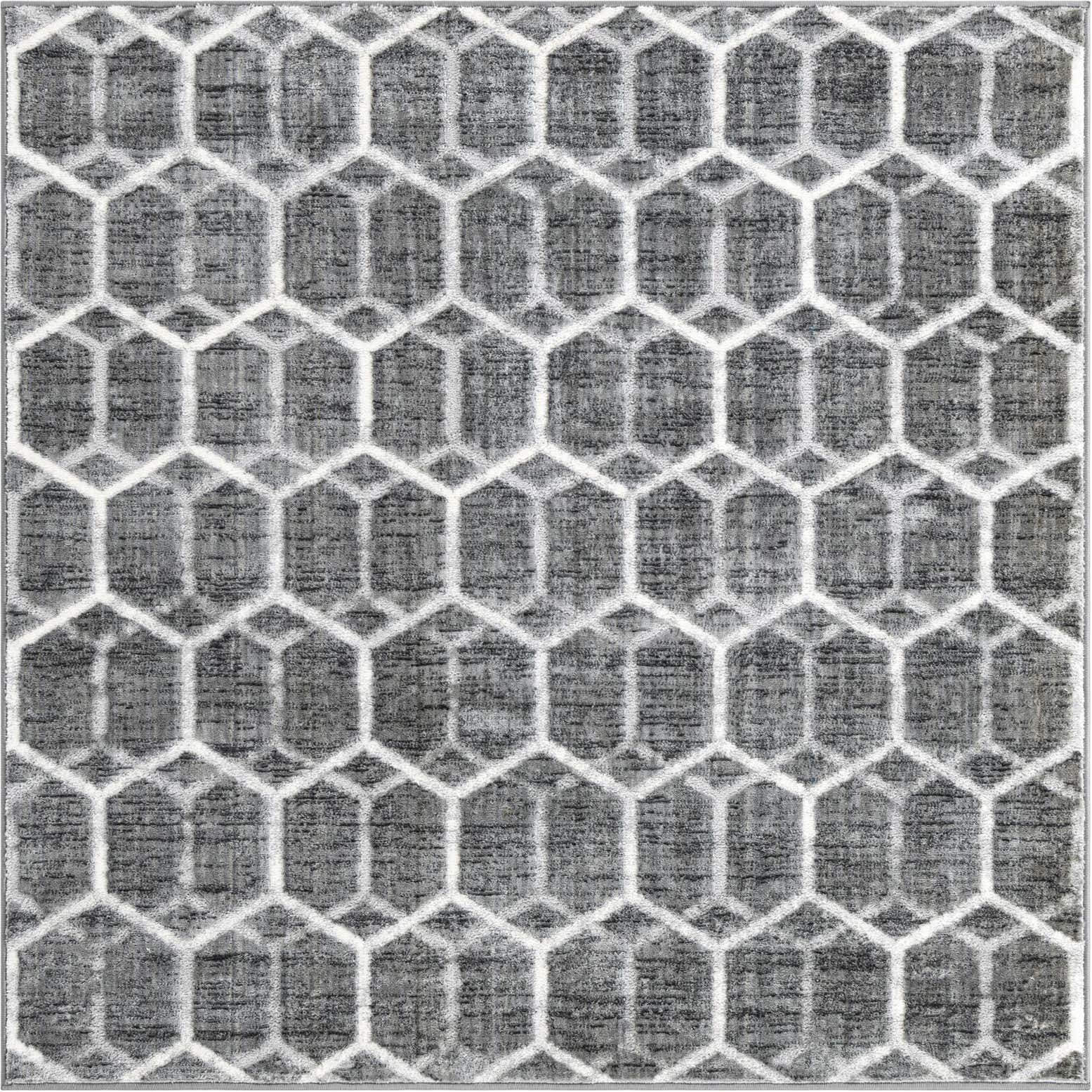 5' 3 x 5' 3 Lattice Trellis Square Rug