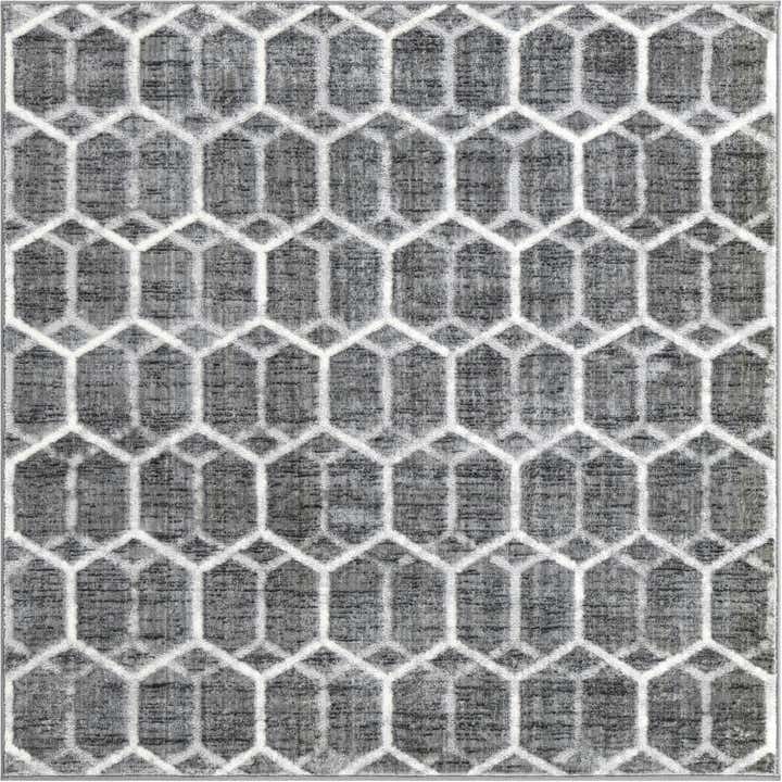 5' 3 x 5' 3 Lattice Trellis Square Rug