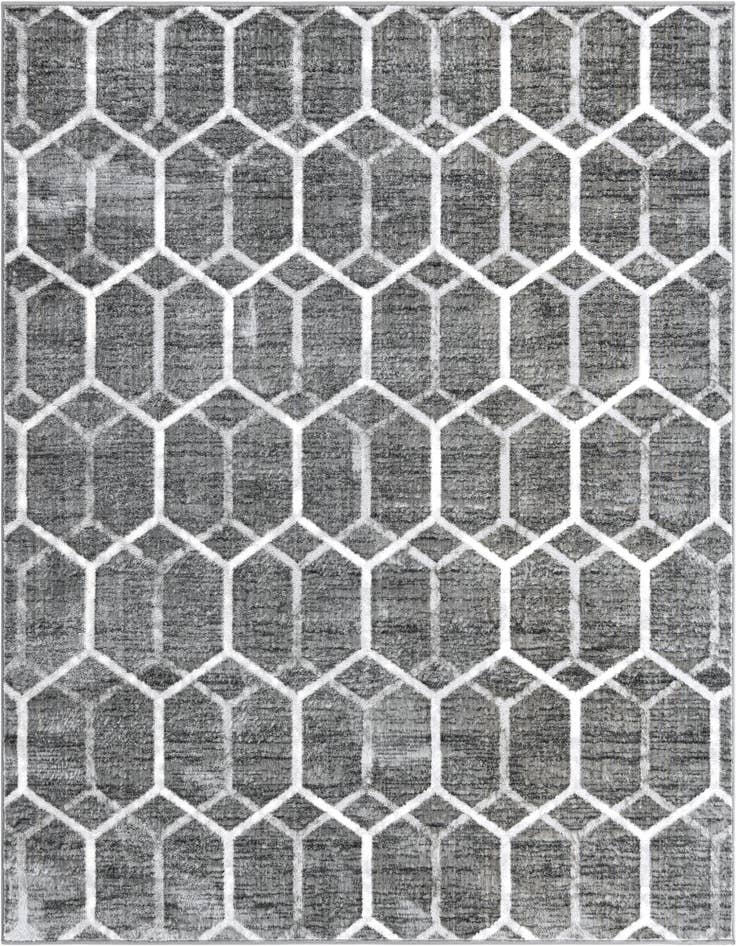 Detail image of 7' x 7' Lattice Trellis Square Rug