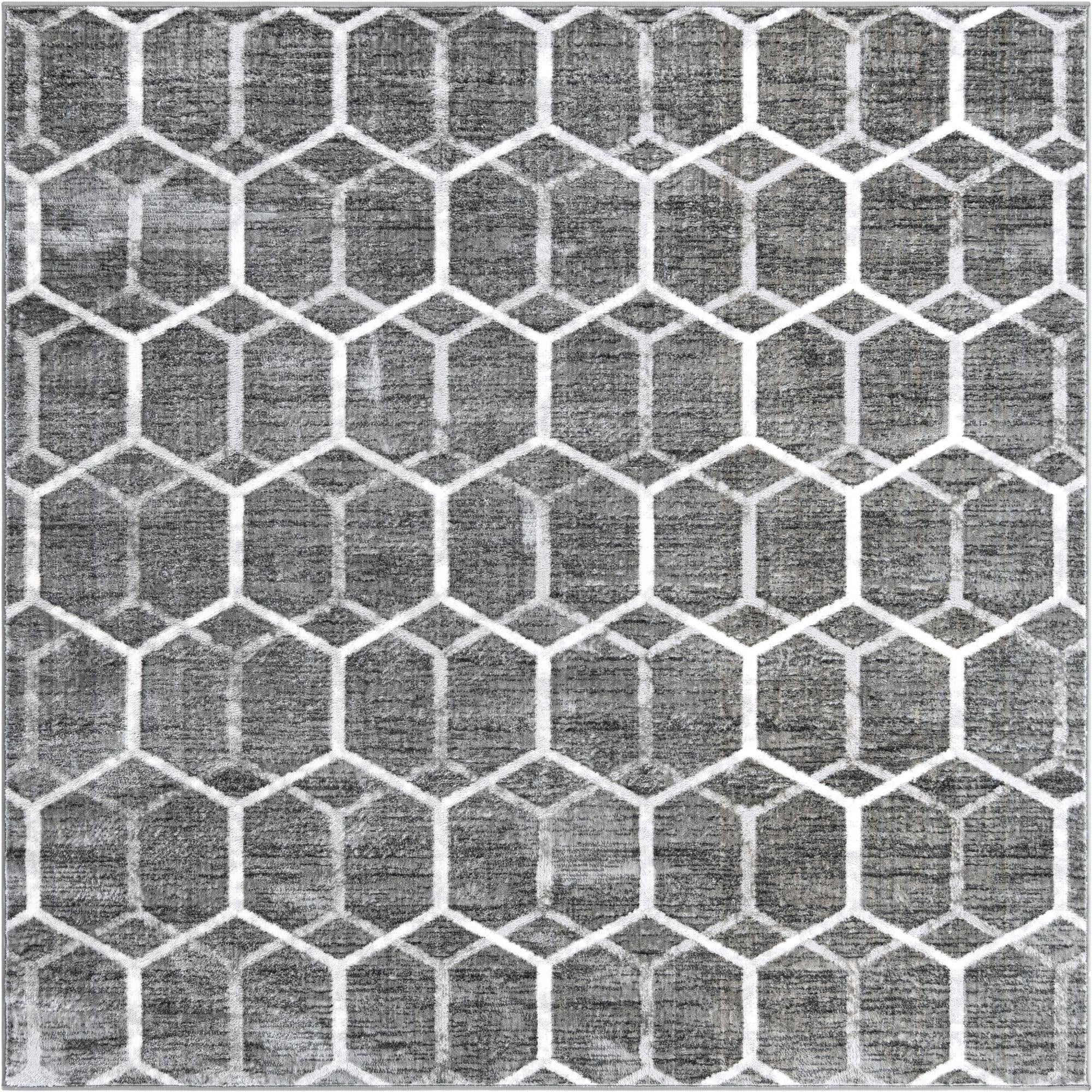 Primary image 7' x 7' Lattice Trellis Square Rug