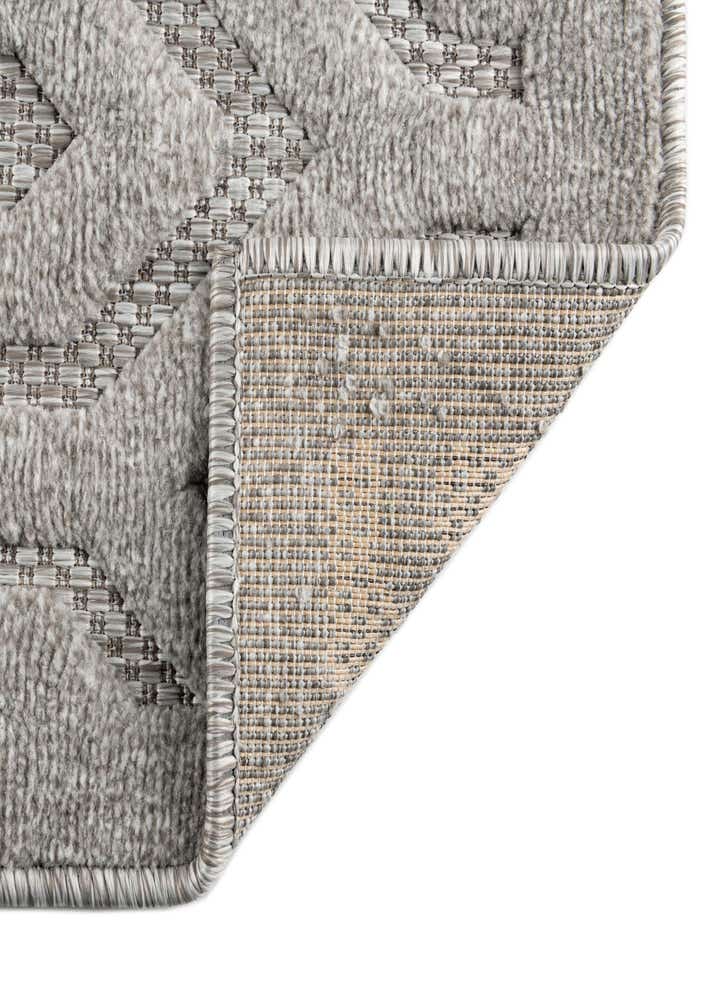 7' 10 x 7' 10 Easy-Clean Trellis Textured Indoor / Outdoor Square Rug