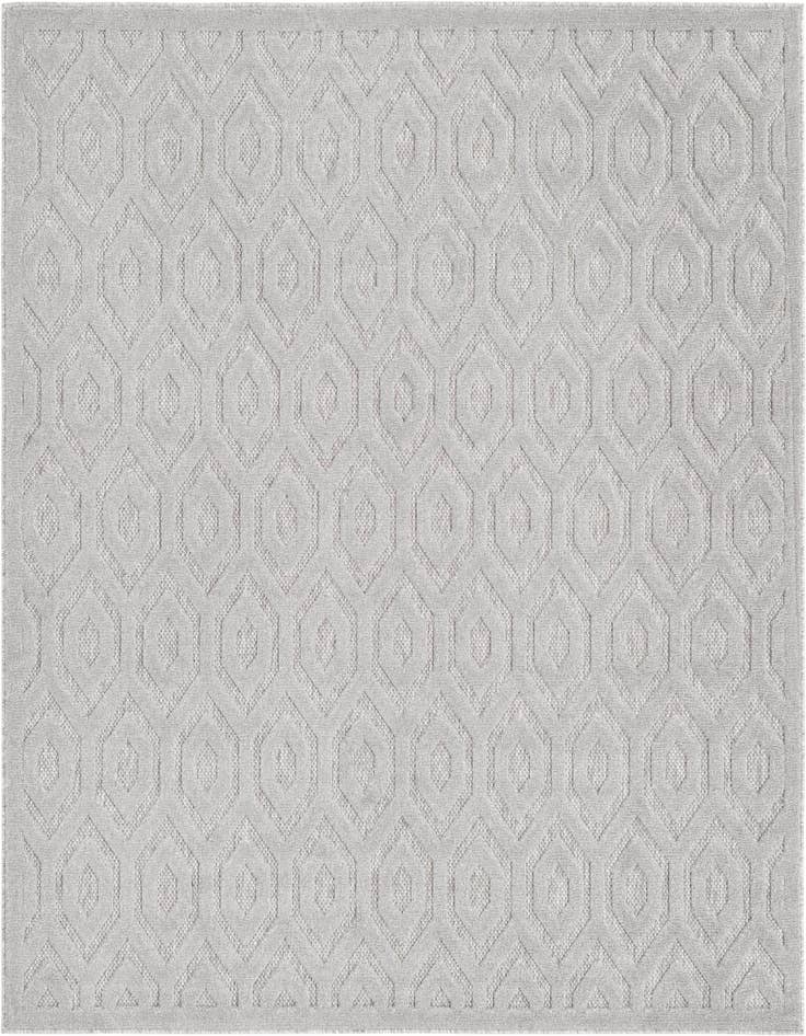 Detail image of 7' 10 x 7' 10 Easy-Clean Trellis Textured Indoor / Outdoor Square Rug