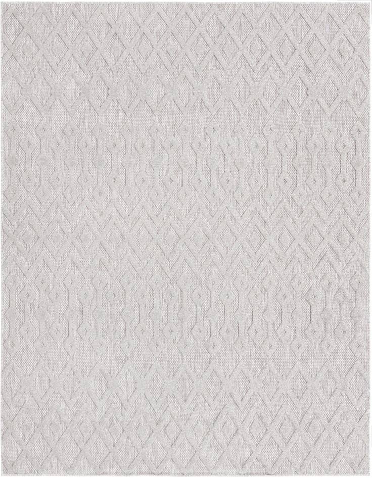 Detail image of 7' 10 x 7' 10 Easy-Clean Trellis Textured Indoor / Outdoor Square Rug