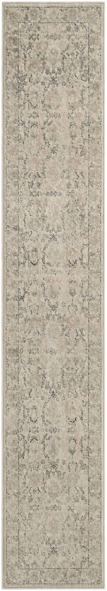 2' 2 x 12' Grouse · Border rug, beige