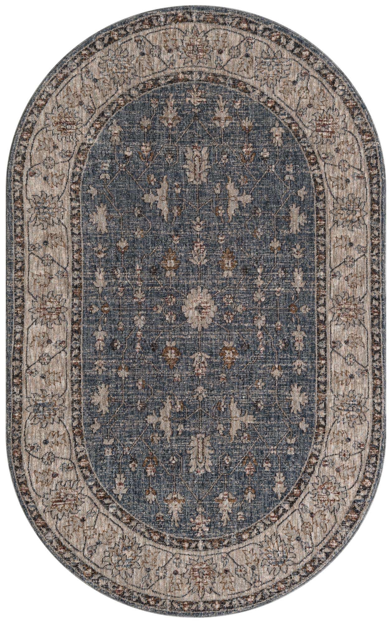 5' 3 x 8' Eco Traditional Oval Rug