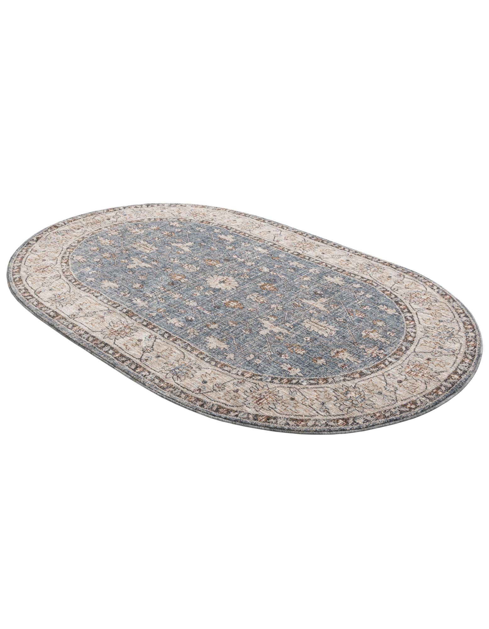 5' 3 x 8' Eco Traditional Oval Rug