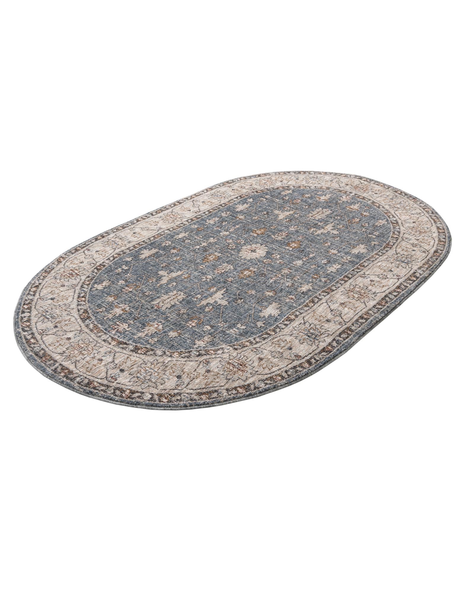 5' 3 x 8' Eco Traditional Oval Rug