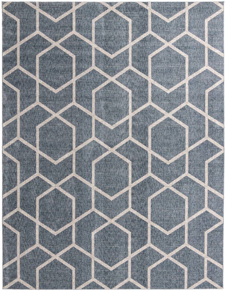 Detail image of 10' x 13' Eco Trellis Rug