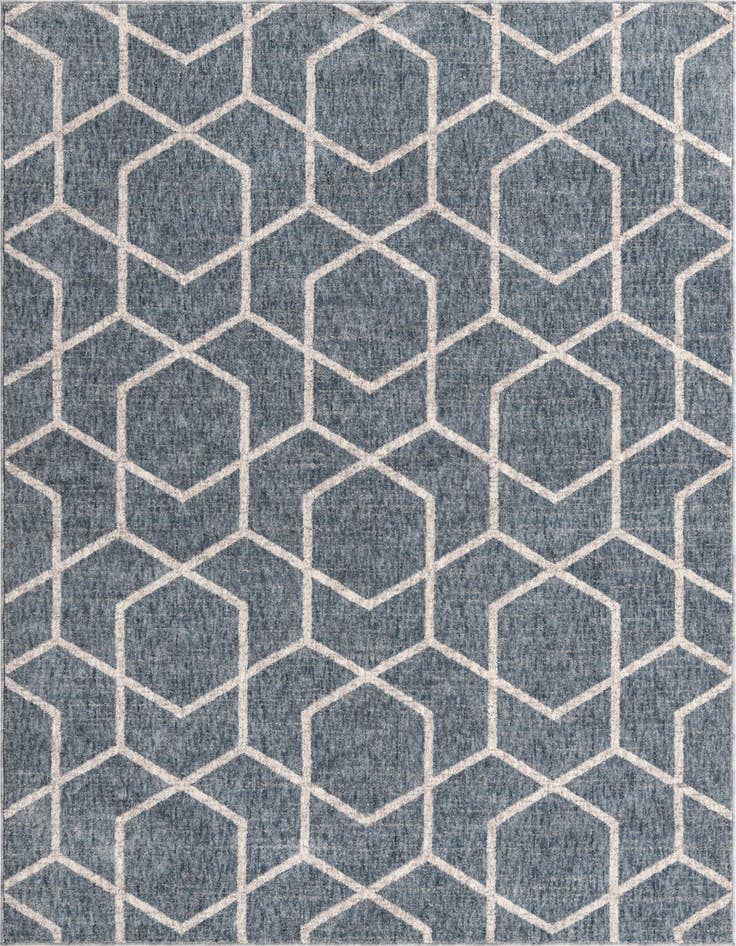 Detail image of 5' 3 x 8' Eco Trellis Rug