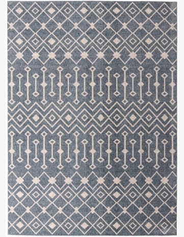 Harbor Blue Eco Trellis Rug