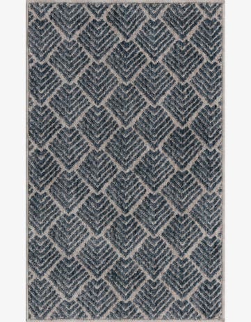 Harbor Blue Eco Trellis Rug