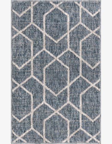 Harbor Blue Eco Trellis Rug