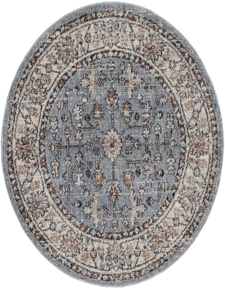 Detail image of 3' 3 x 3' 3 Eco Traditional Round Rug
