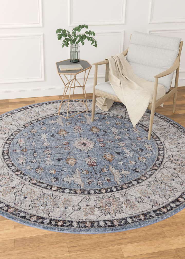 5' 3 x 5' 3 Eco Traditional Round Rug